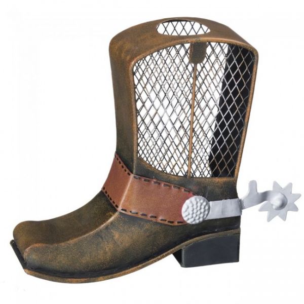 Metal Cowboy Boot Bank