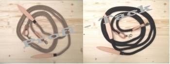 Rope-Zügel mit Leder-Popper