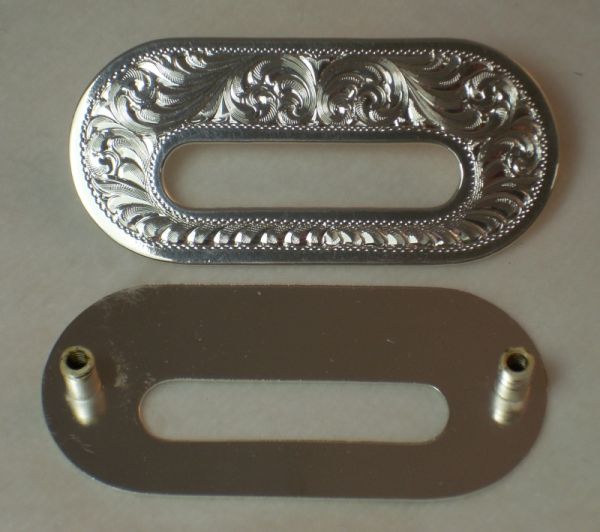 Montana Silversmith Slot Plate Silberbeschlag Sattel 2 Stück