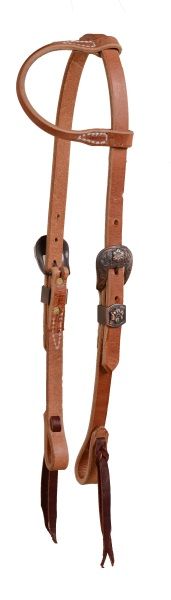 Ultimate Cowboy Gear Einohr Kopfstück Copper Floral
