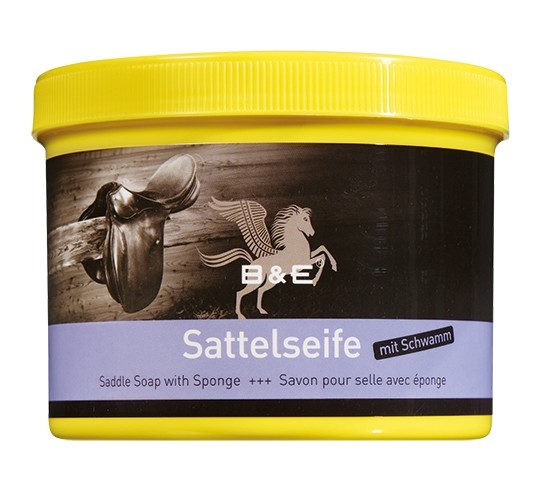 B&E Sattelseife mit Schwamm 500ml