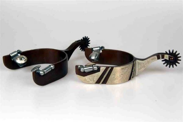 Lami-Cell Antique brown Rock Grinder Training Spurs Men