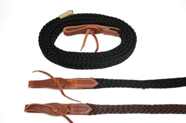 Flad Braided Soft Poly Reins