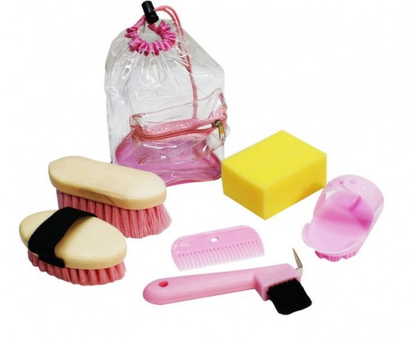 6 teiliges pinkes Kid Size Grooming Set