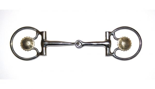 Metalab Snaffle Bit D-Ring FG Collection Showausführung Engraved Concho