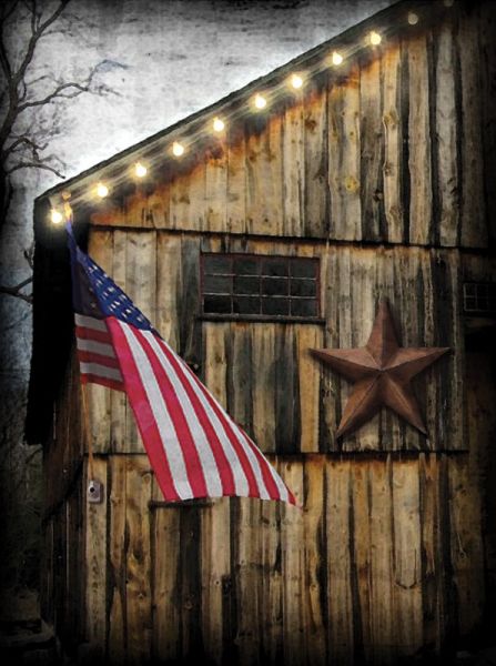 LED Canvas Bild Lighted Americana mit Timer