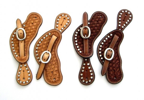Sporenriemen Basket Rhinestone