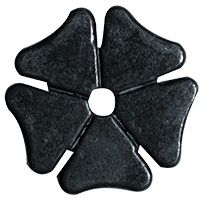 Sporenrädchen Kleeblatt klein stumpf schwarz