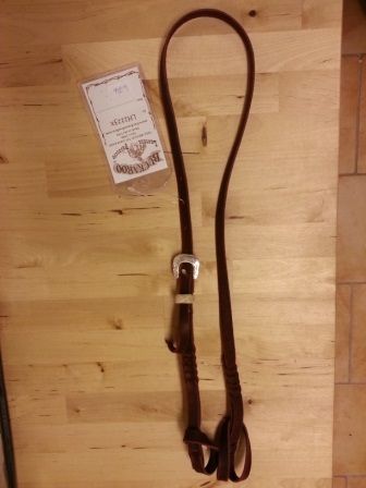 Buckaroo Leather Bosal Hanger Latigo with Silver
