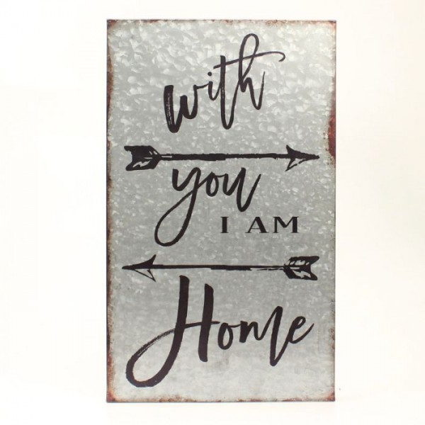Metallbild with you i am home