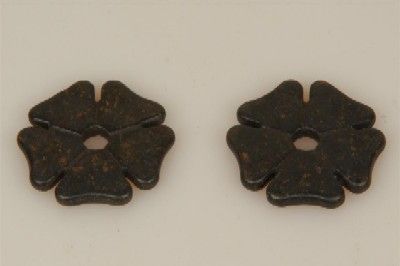 Sporenrädchen Kleeblatt gross schwarz