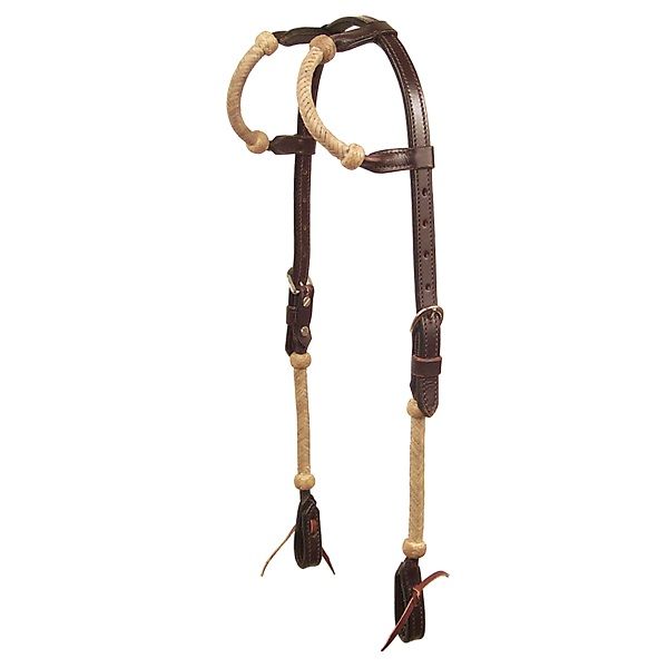 Braided Rawhide Chocolate Headstall Schutz Brothers