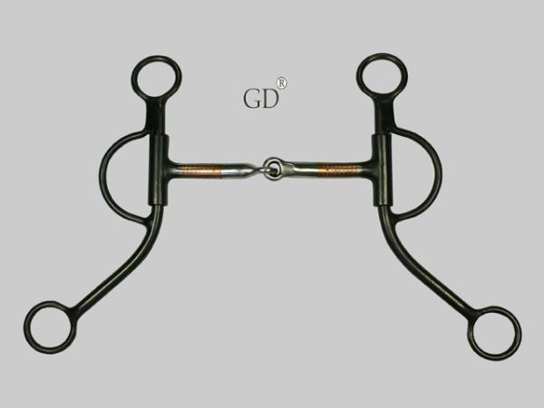 Greg Darnall Originals Snaffle Bit with Shanks Black