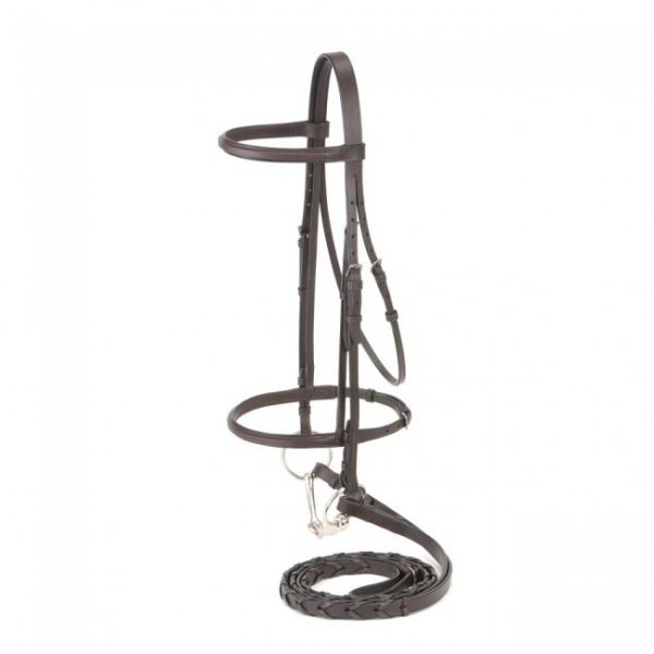 Hunter Trense Square brown mit Zügeln