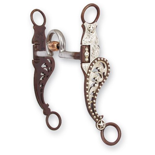 Classic Equine Frog Port Bit mit Wave Dot Shanks