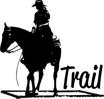 Western-Aufkleber Trail