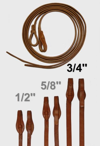 Quick Change Hermann Oak Harness Zügel 19 mm breit