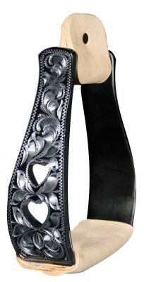 Aluminium Steigbügel Black Heart