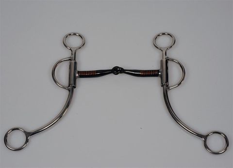 Shanked Snaffle Bit mit Kupfereinlagen