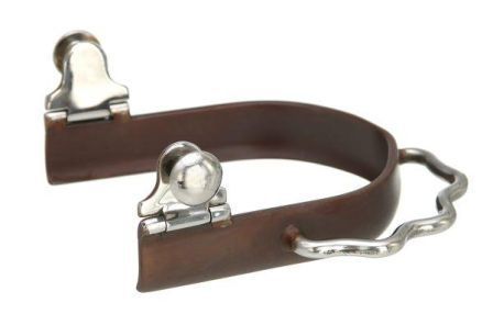 Kelly Silver Star Sidewinder Antique Brown Bumper Spurs