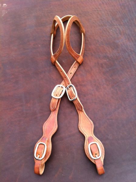 Buckaroo Two Ear Cowboy Scalloped Harness Headstall