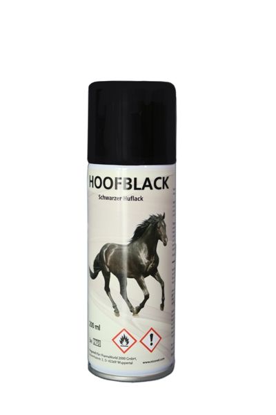 Hoofpolish zum sprühen black oder clear