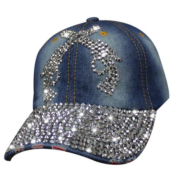 Cap Denim Mega Bling Guns