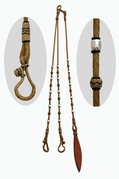 Romal Reins Rawhide Silver Ball's