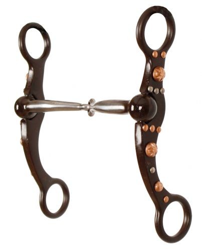 Showmann Copper Snaffle with Shanks