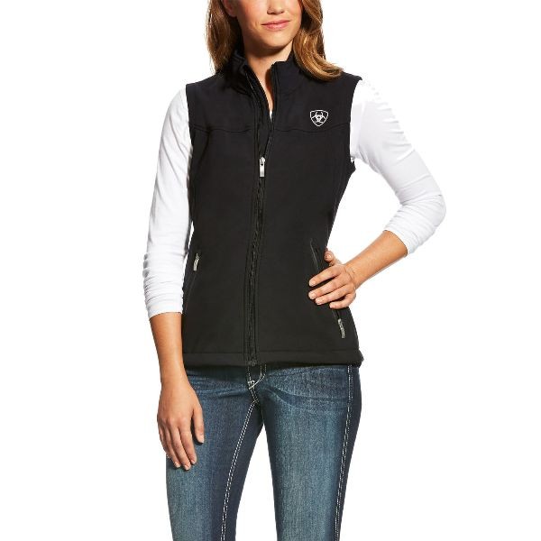 Ariat Womens New Team Softshell Vest black