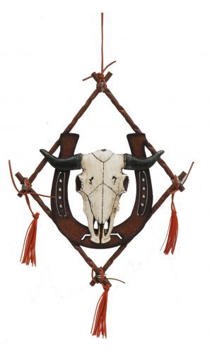 Iron steer wall hang
