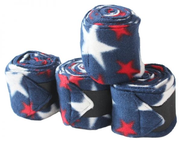 Polo-Wraps / Fleece Bandagen Fleece 4er-Set American Stars