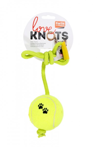 Tennisball mit Seil
