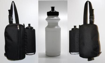 Satteltasche mit Trinkflasche