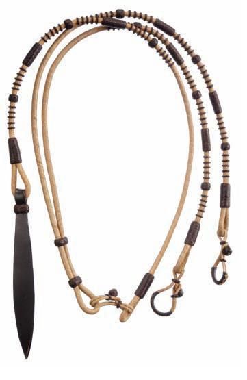 De Luxe Rawhide Romal Reins-Für die einhändige Zügelführung
