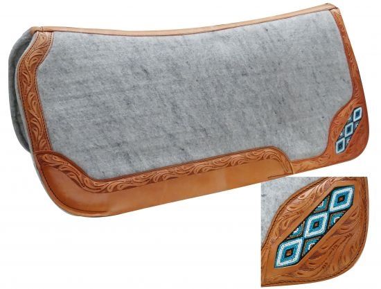 Showman Filzpad Show Tooled Leather 1'