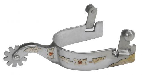 Showman Mens Spurs Copper Leaf